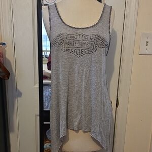 Harley-Davidson Light Gray Winged Logo Women's Tank Top